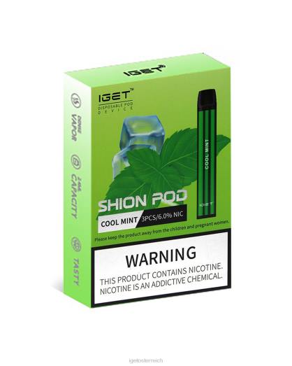 IGET Sale - 3 x Shion 8BTV11 frische Minze
