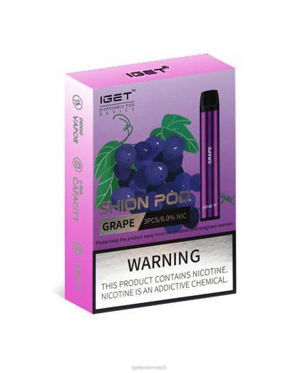 IGET Vape - 3 x Shion 8BTV15 Traube
