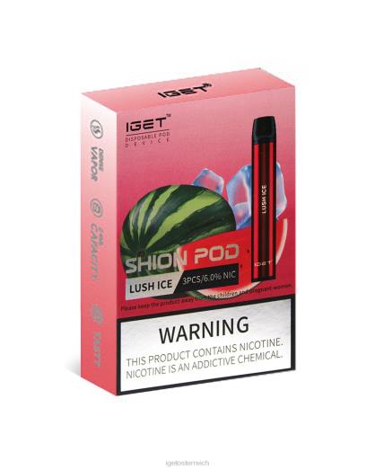 IGET Vape Shop - 3 x Shion 8BTV17 üppiges Eis