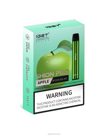 IGET Vape - 3 x Shion 8BTV1 Apfel