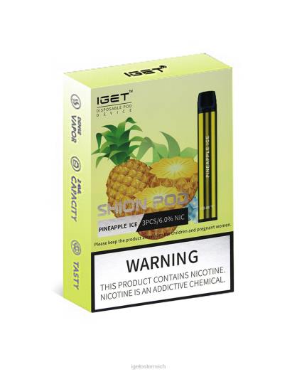 IGET Vape Shop - 3 x Shion 8BTV24 Ananaseis
