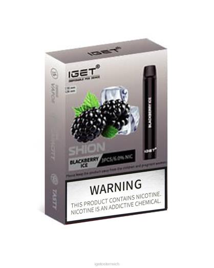 IGET Vape Shop - 3 x Shion 8BTV3 Brombeereis