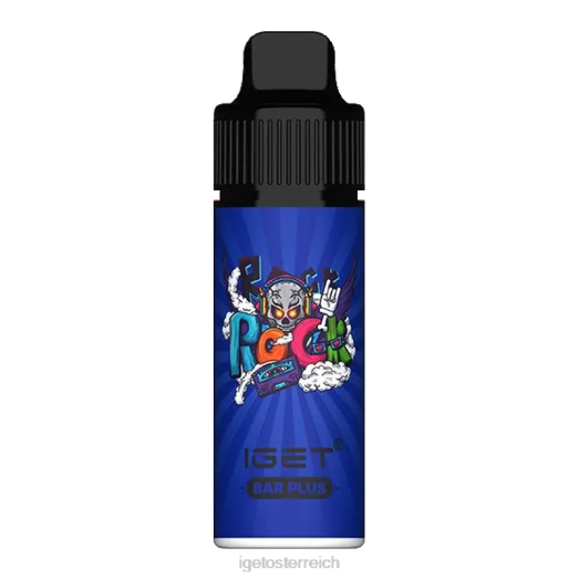 IGET Vape - bar plus - 6000 Züge 8BTV663 Blaubeer-Himbeer-Kaugummi