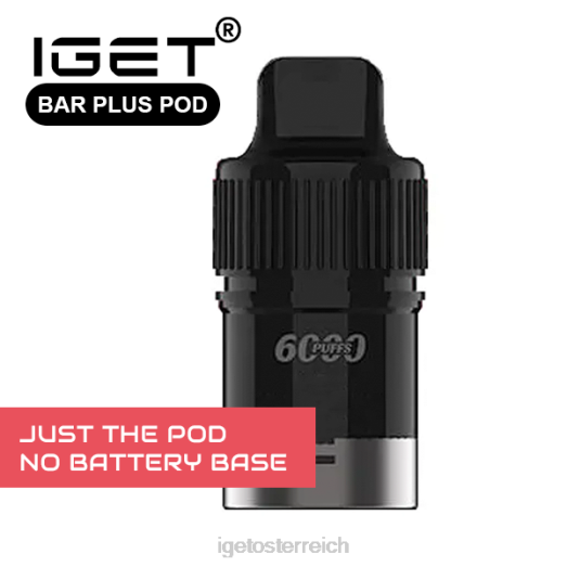 IGET Discount - bar plus - nur Pod - Litschi-Wassermelone - 6000 Züge (ohne Batteriebasis) 8BTV678 nur Litschi-Wassermelone