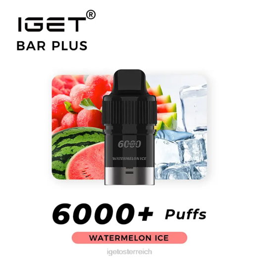 IGET Wholesale - Bar Plus Pod 6000 Züge 8BTV272 Wassermeloneneis