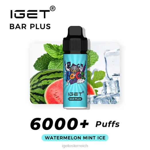 IGET Vape Shop - Riegel plus 6000 Züge 8BTV248 Wassermelonen-Minz-Eis